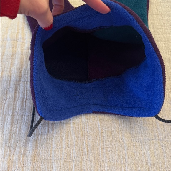 Vintage! 90s Whirlwind Colorful Fleece Jester Ski/Snowboard Hat - Picture 5 of 6